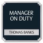 Staff On Duty Sign
