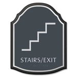 Stairs / Exit Sign w/Symbol
