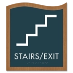 Stairs / Exit Sign w/Symbol