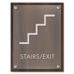 Stairs / Exit Sign w/Symbol