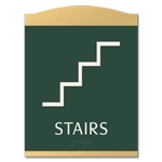 Stairs Sign w/ Symbol