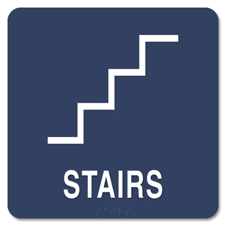 Stairs Sign w/ Symbol