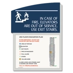 Standard Elevator Evacuation Plans - CA Compliant
