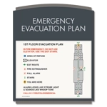 Standard Entrance Evacuation Plans - CA Compliant