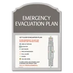 Standard Entrance Evacuation Plans - CA Compliant