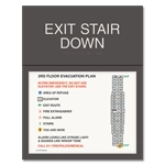Standard Stairway Evacuation Plans - CA Compliant