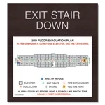 Standard Stairway Evacuation Plans - CA Compliant