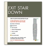 Standard Stairway Evacuation Plans - CA Compliant