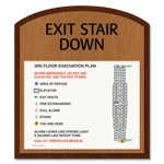 Standard Stairway Evacuation Plans - CA Compliant