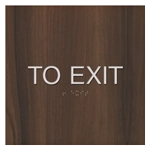 "To Exit" Egress Sign - CA Compliant