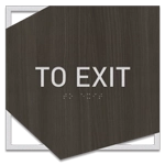 "To Exit" Egress Sign - CA Compliant