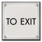 "To Exit" Egress Sign - CA Compliant