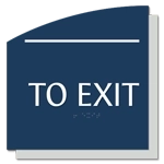 "To Exit" Egress Sign - CA Compliant