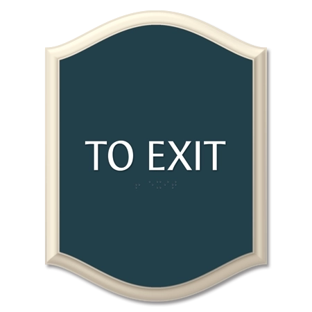 "To Exit" Egress Sign - CA Compliant