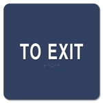 To Exit Egress Sign