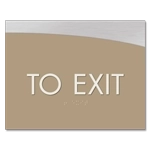 To Exit Egress Sign