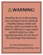 Warning Sign: Smoking Area