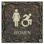 Women Sign w/Female & Dynamic ISA Symbols