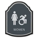 Women Sign w/Female & Dynamic ISA Symbols