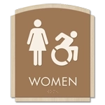 Women Sign w/Female & Dynamic ISA Symbols
