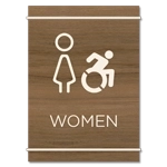 Women Sign w/Female & Dynamic ISA Symbols
