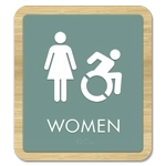 Women Sign w/Female & Dynamic ISA Symbols