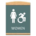 Women Sign w/Female & Dynamic ISA Symbols