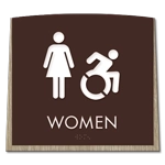 Women Sign w/Female & Dynamic ISA Symbols