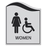 Women Sign w/Female & ISA Symbols