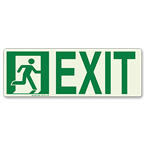 NFPA Green Running Man Exit Signs