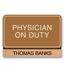 Nameplates/Staff on Duty