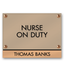 Nameplate/Staff on Duty