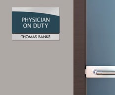 Nameplates/Staff on Duty