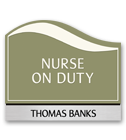 Nameplates/Staff On Duty