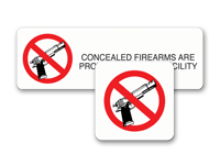 No Gun Signs