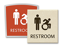 mens bathroom signs